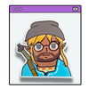 Matthew Character Stickers