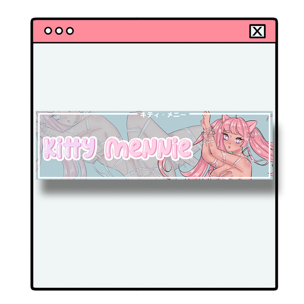 Kitty Car Decal (KittyMennieVT)