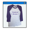 8-Bit Magical Person Raglan Baseball Tee