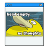 Head Empty Print