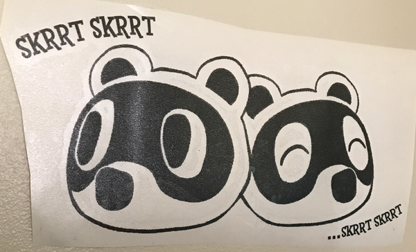 Skrrt Skrrt Decal (ACNH)