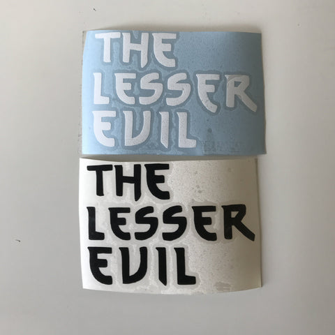 The Lesser Evil Decal