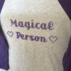8-Bit Magical Person Raglan Baseball Tee