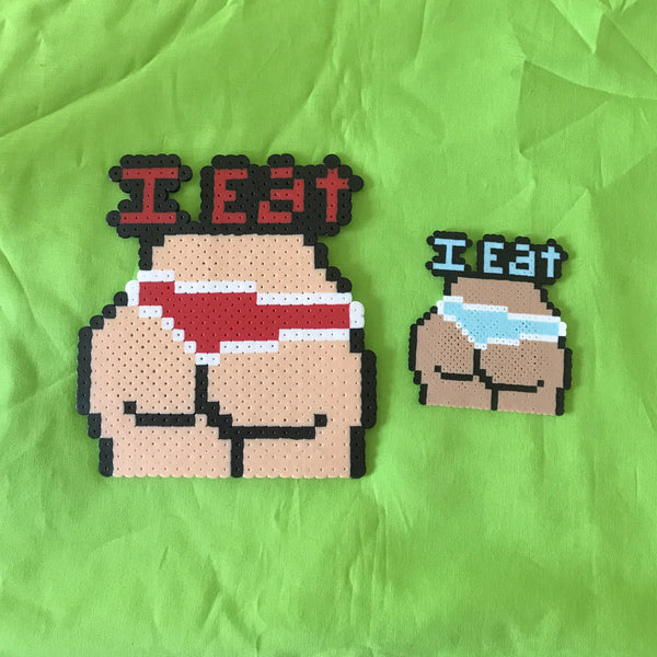 I Eat Booty Key Chain And Necklace