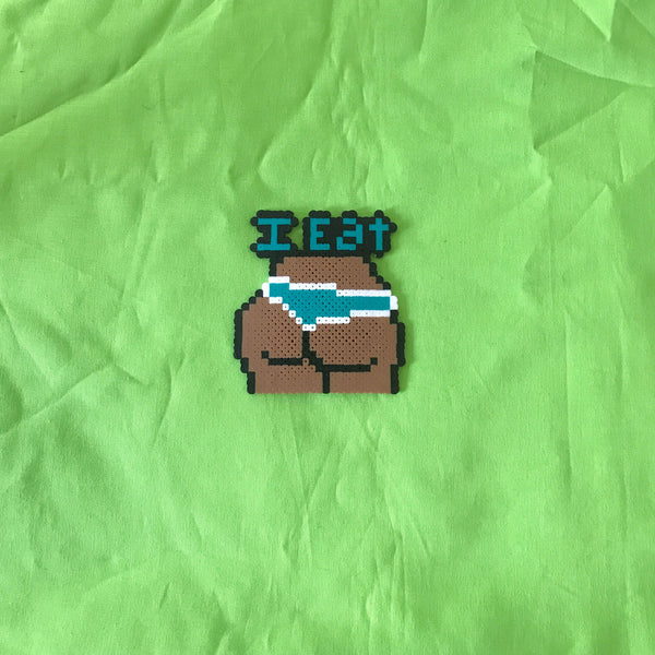 I Eat Booty Key Chain And Necklace