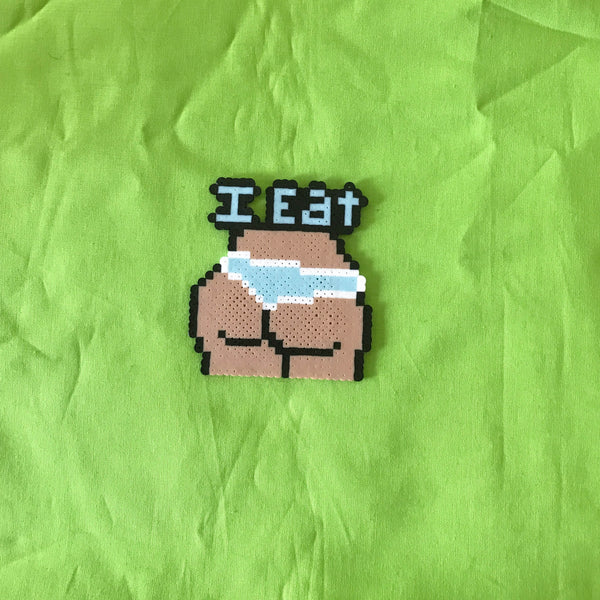 I Eat Booty Key Chain And Necklace