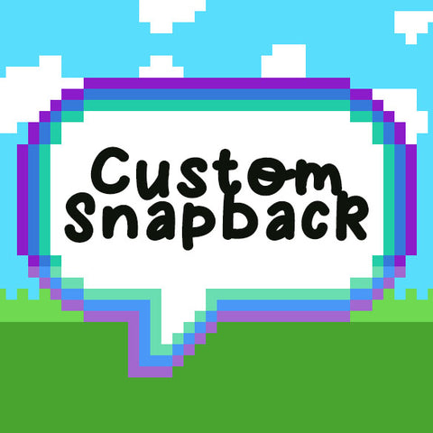 8-Bit Custom Perler Snapback