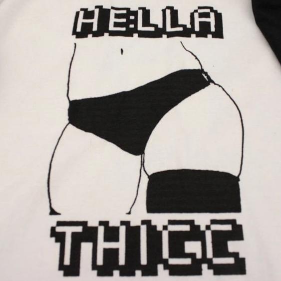 Hella Thicc Baseball Raglan Tee