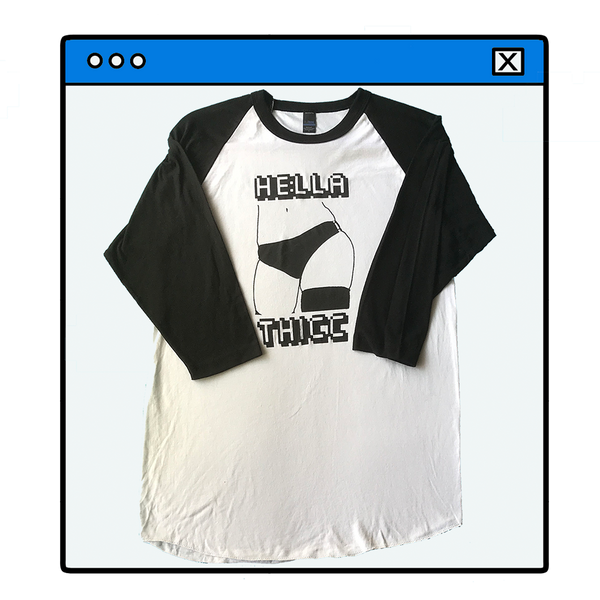 Hella Thicc Baseball Raglan Tee