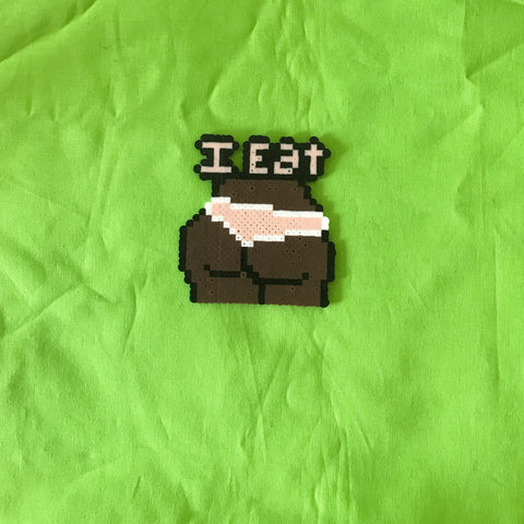 I Eat Booty Key Chain And Necklace