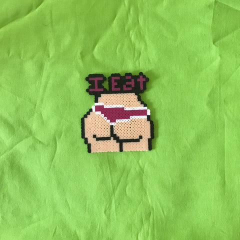 I Eat Booty Key Chain And Necklace